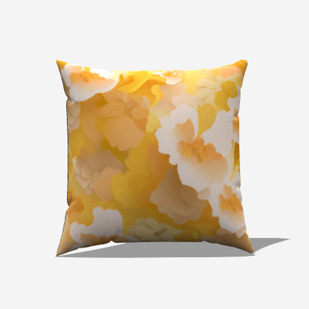 Elevate your décor with the vibrant Watercolor Floral Cotton Lumbar Pillow, perfect for any living space.