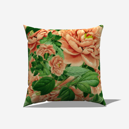 Pink Cabbage Cotton Throw Pillows featuring soft pink floral design, perfect for adding warmth to any bedroom decor.