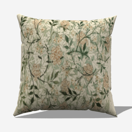 Enhance your decor with the Botanical Mint Leaves Cotton Throw Pillow, featuring a charming leaf design for comfort.