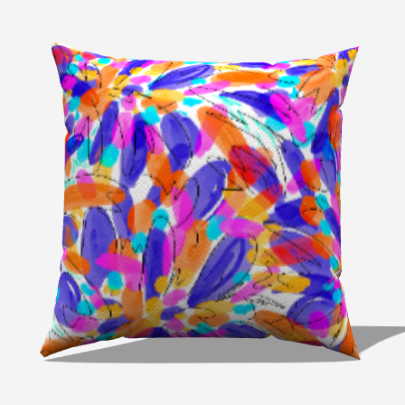 Petals Throw Pillow - My Fanciful