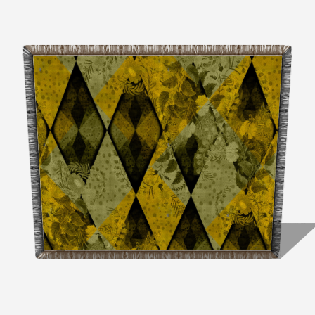 Argyle Cotton Throw - 60" x 50" by MyFanciful adds cozy elegance and charming style to any room.