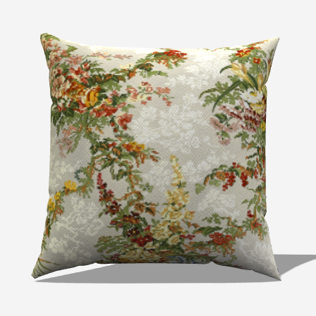 Branches of Florals Cotton Throw Pillows featuring vibrant floral patterns, perfect for enhancing home decor elegance.