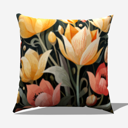 Add a pop of color to your home with our Blooming Cotton Throw Pillows, crafted from premium 100% cotton.