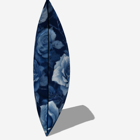 Rosalie Cotton Throw Pillow with navy and white floral design adds warmth to modern sectional sofas.