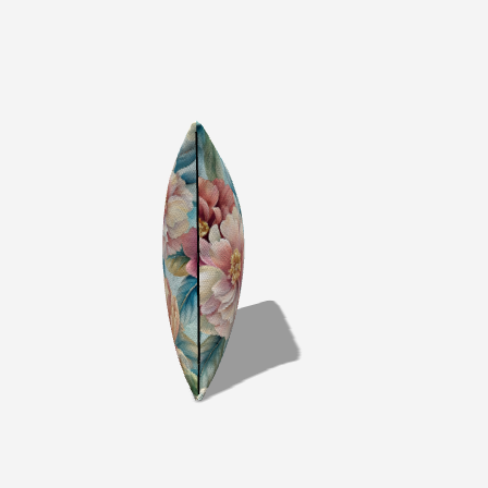 Watercolor Floral Cotton Lumbar Pillow with elegant floral design, perfect for adding style and comfort to your space.