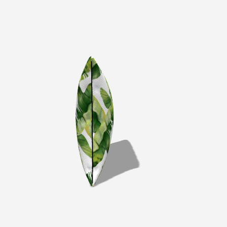 Palm Cotton Lumbar Pillow with green leaf design adding fresh elegance to modern home decor by Creat.