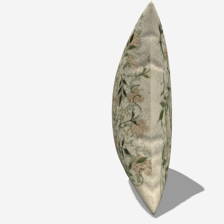 Botanical Mint Leaves Cotton Throw Pillow showcasing a charming leaves design for stylish home decor and comfort.