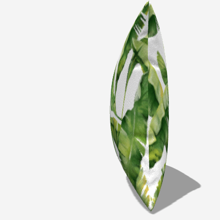 Stylish Palm Cotton Throw Pillow featuring vibrant palm leaf design, perfect for adding a natural touch to your decor.