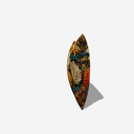 Add elegance to your space with this vibrant floral print lumbar pillow, perfect for any decor.