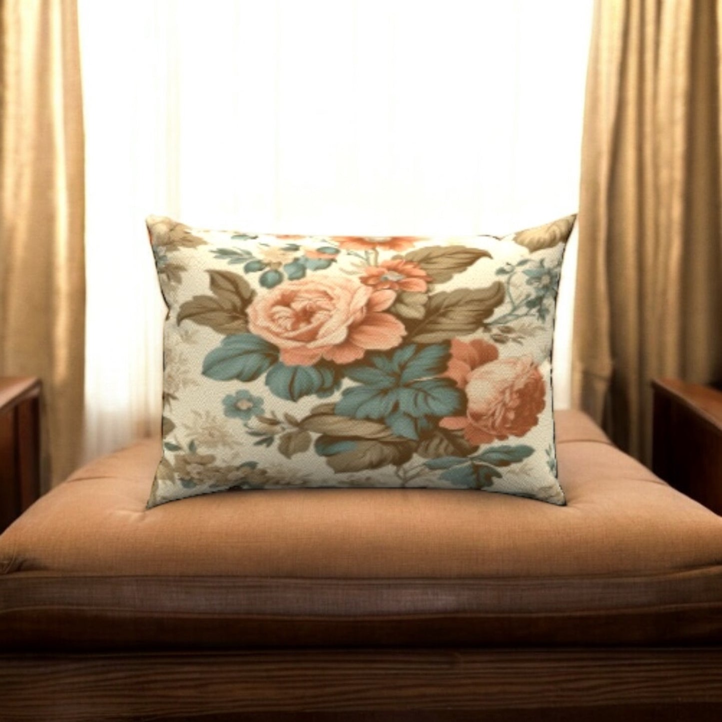 Botanical Cotton Lumbar Pillow