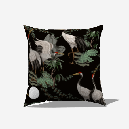 Crane Serenity Throw Pillow