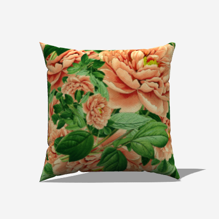 Pink Cabbage Throw Pillow