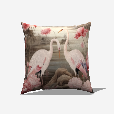 Tranquil Harmony Throw Pillow