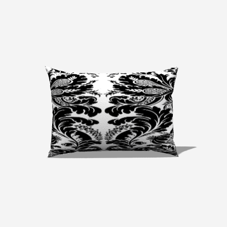 Brocade Cotton Lumbar Pillow