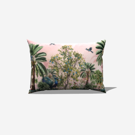 Paradise Palette Lumbar Pillow