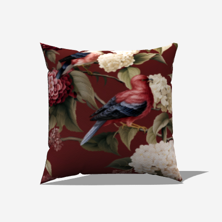 Blossom Nest Throw Pillow