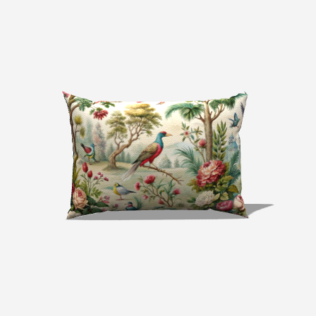 Avian BloomLumbar Pillow