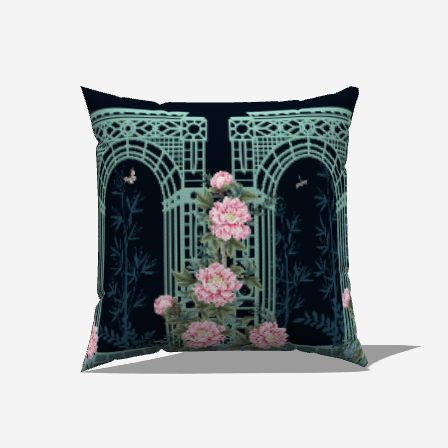 Garden Arch Throw Pillow