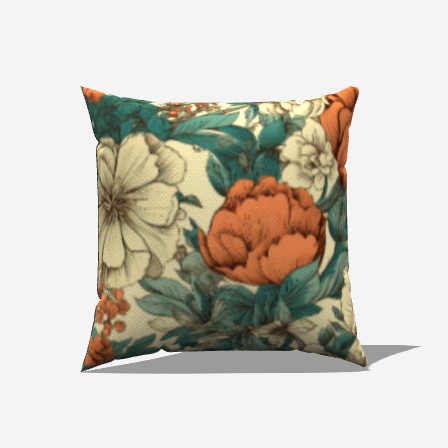 Botanical Cotton Lumbar Pillow