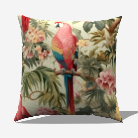 Parrot Paradise Throw Pillow