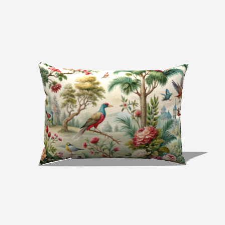 Avian BloomLumbar Pillow