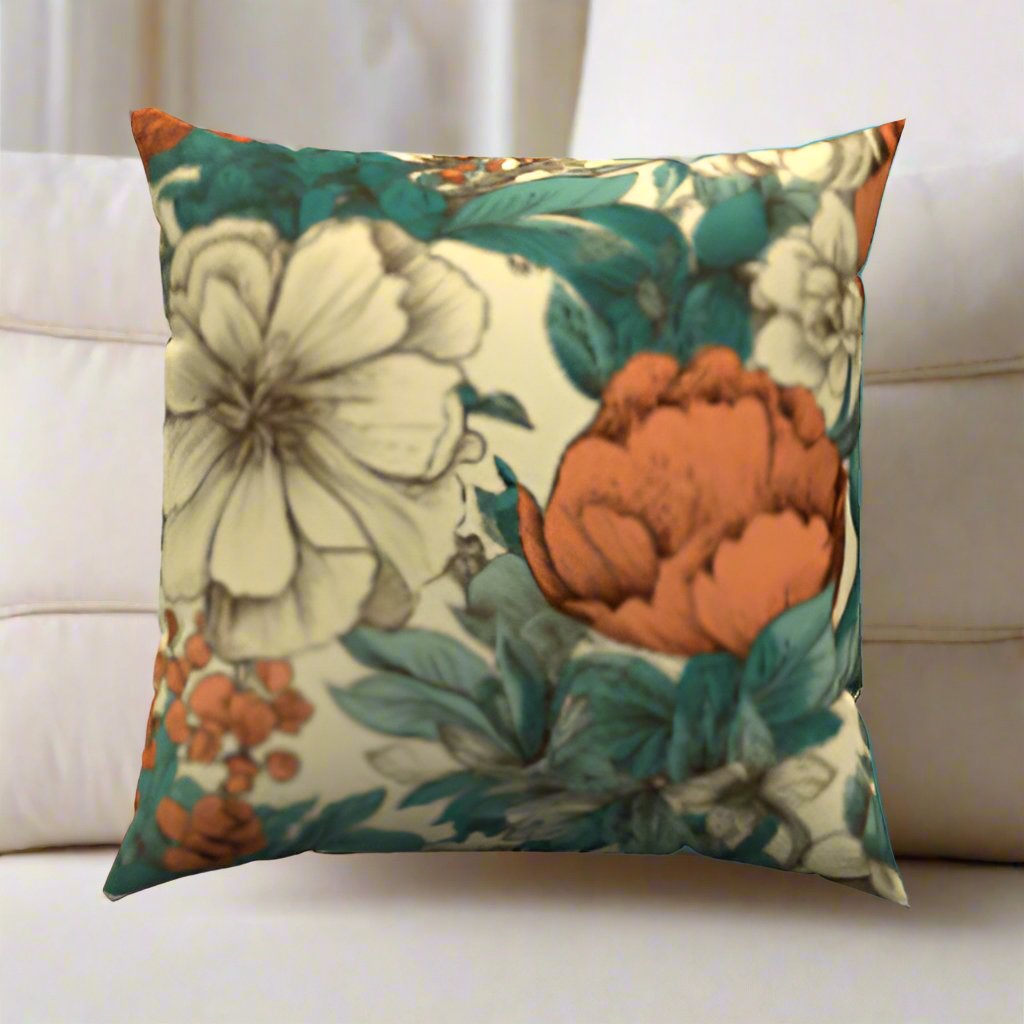 Botanical Cotton Lumbar Pillow