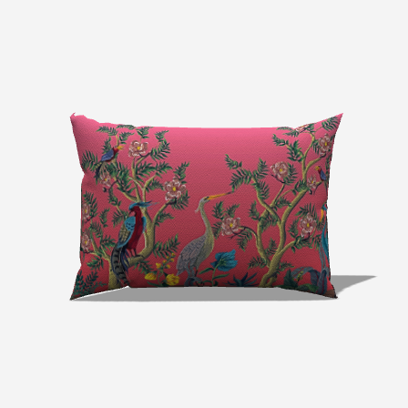 Feathered Floral Dream Pillow