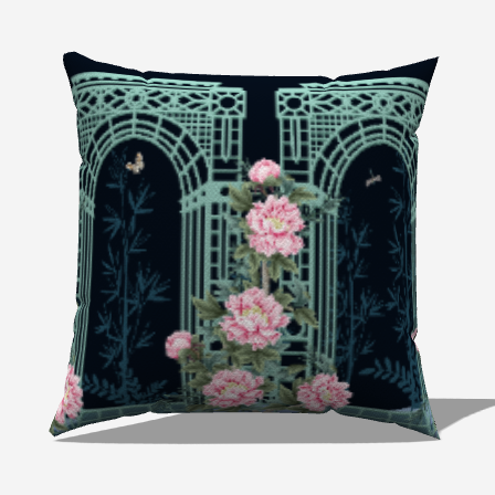 Garden Arch Throw Pillow