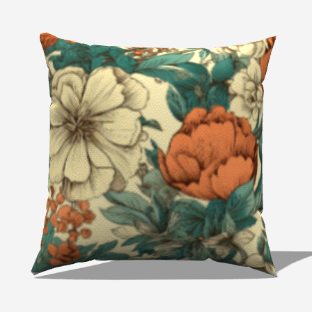 Botanical Cotton Lumbar Pillow