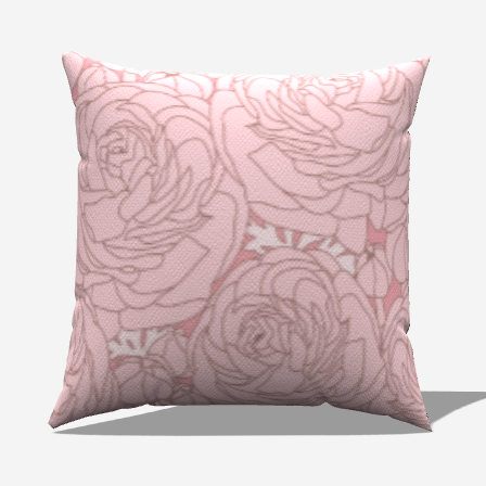 Rosy Pink Throw Pillow