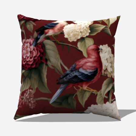 Blossom Nest Throw Pillow