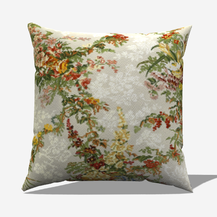 Floral Branches Throw Pillow