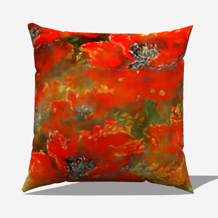 Brighten your space with the Crimson Floral Cotton Throw Pillows, blending beauty and comfort for any decor.