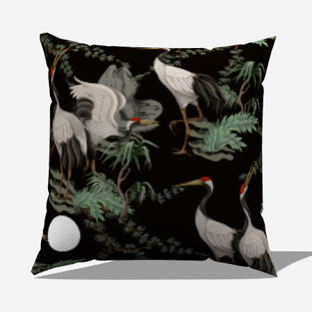 Crane Serenity Throw Pillow
