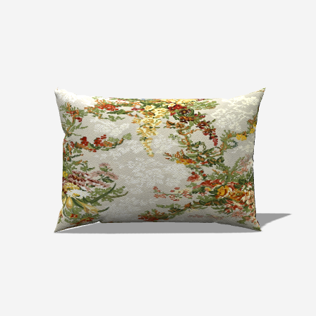 Botanical Cotton Lumbar Pillow