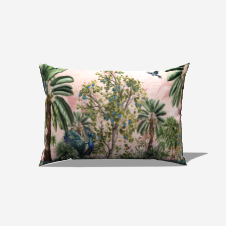 Paradise Palette Lumbar Pillow