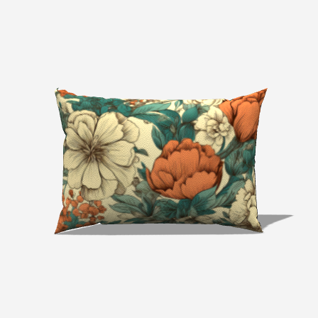 Botanical Cotton Lumbar Pillow