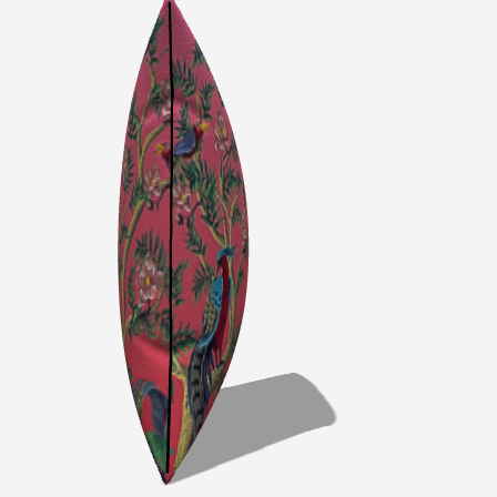 Feathered Floral Dream Throw Pillow by