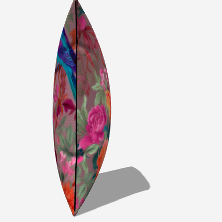 The Avaiary Bloom Throw Pillow captures attention with its vivid birds and flowers, perfect for adding flair to any room