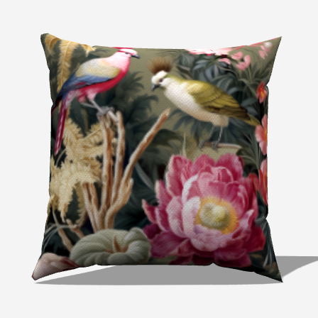 Garden Song Throw Pillow