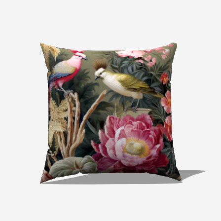 Garden Song Throw Pillow