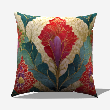 Petal Breeze Throw Pillow