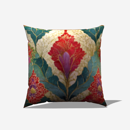 Petal Breeze Throw Pillow
