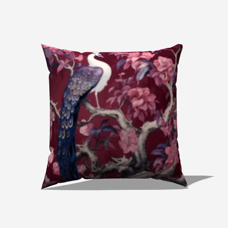 Regal Feather Throw Pillow