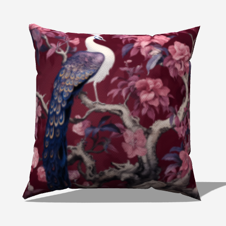 Regal Feather Throw Pillow