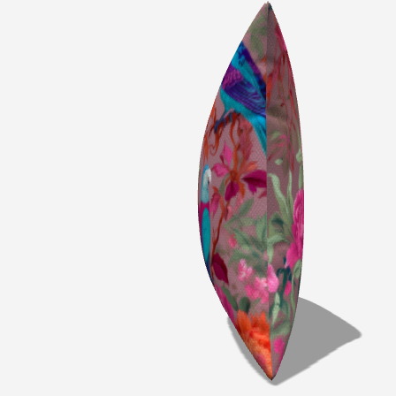 Bright Aviary Bloom Throw Pillow adorned with playful birds and blooming flowers, a delightful accent for your living area or bedroom